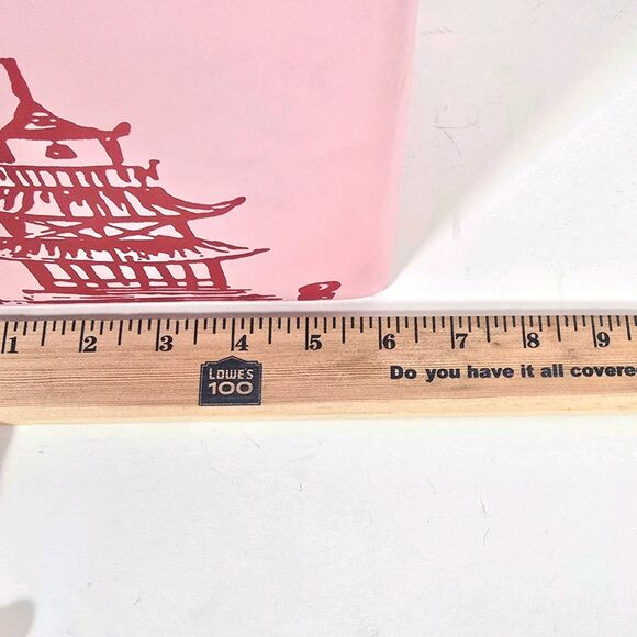 Chinese Take Out Purse Faux Leather Pink Crossbody Thank You Bag - Picture 11 of 12